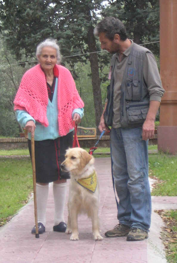 Evy in coppia con Claudio in RSA